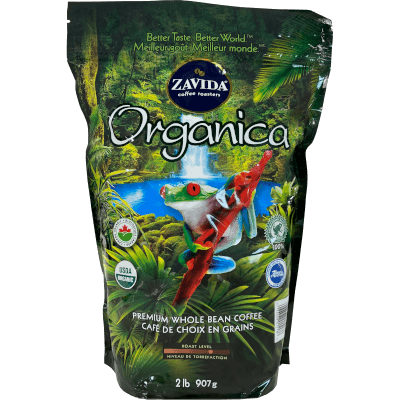 Kawa ziarnista Zavida Organiczna 907g