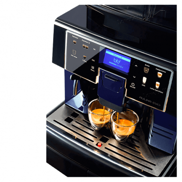 Ekspres automatyczny z dwoma filiżankami kawy 