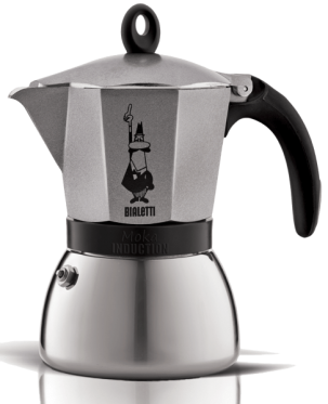 Kawiarka Bialetti Moka Induction w kolorze srebrnym