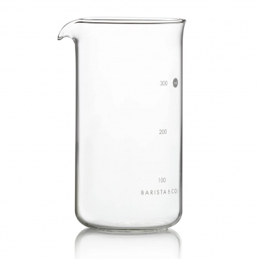 szklany pojemnik zaparzacza Barista & Co - 3 Cup Plunge Pot - Electric Steel 