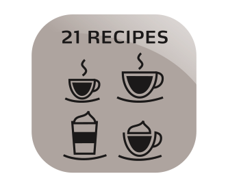 Logo 21 przepisów kawowych w ekspresach Melitta