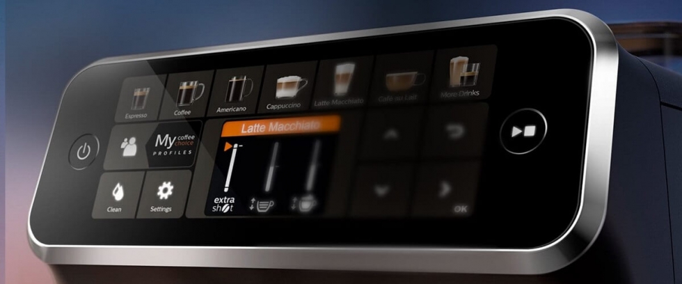 Wyświetlacz z funkcją Moja Kawa