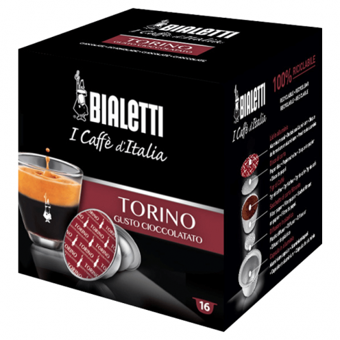 Bialetti Caffè Ditalia Torino Kawa 16 Kapsułek