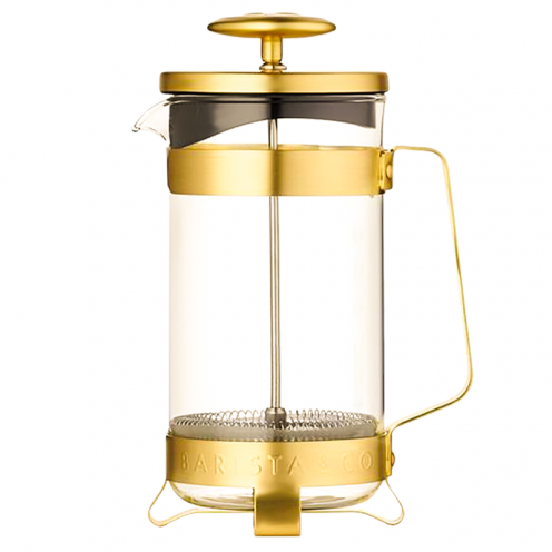 French Press Barista Co 3 Cup Plunge Pot Gold
